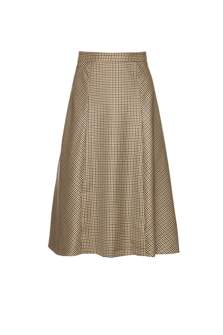 Bacall Skirt - Tawny Plaid