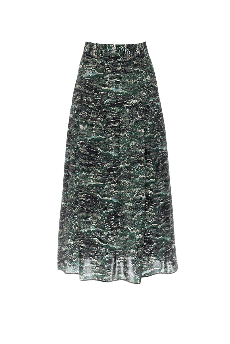 Oleanda Skirt - Green Feathering