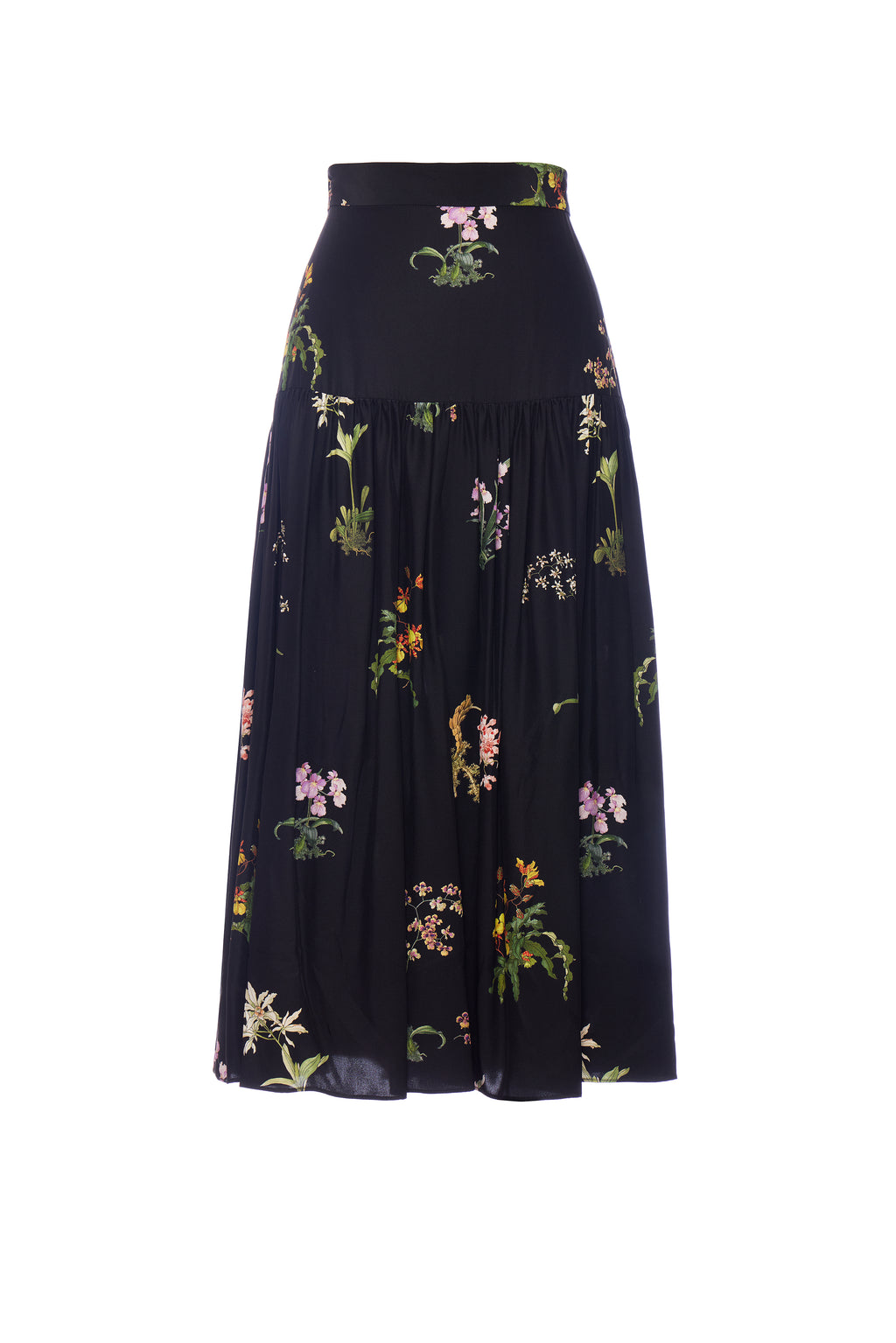 Oleanda Skirt Black Orchid Charmeuse