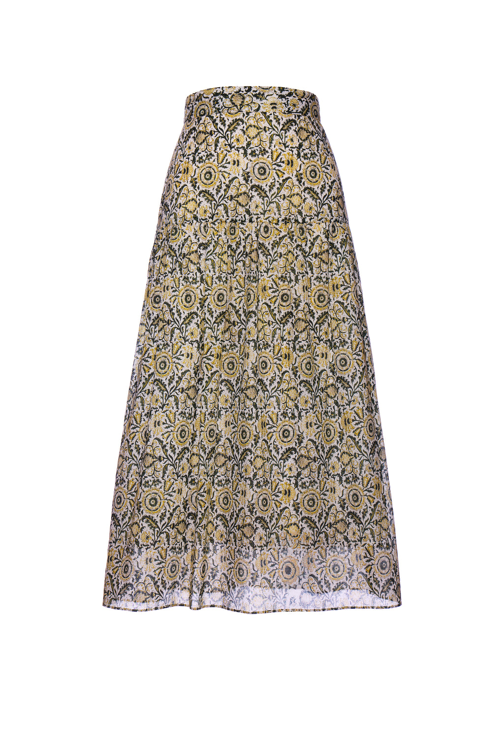 Oleanda Skirt - Yellow Batik Voile