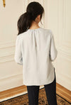 Keyhole Blouse Sky