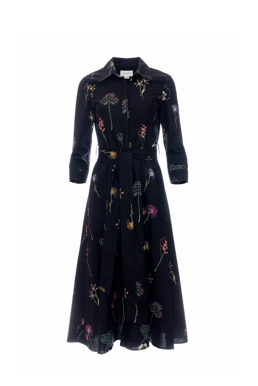 Hepburn Dress Black Frida's Garden