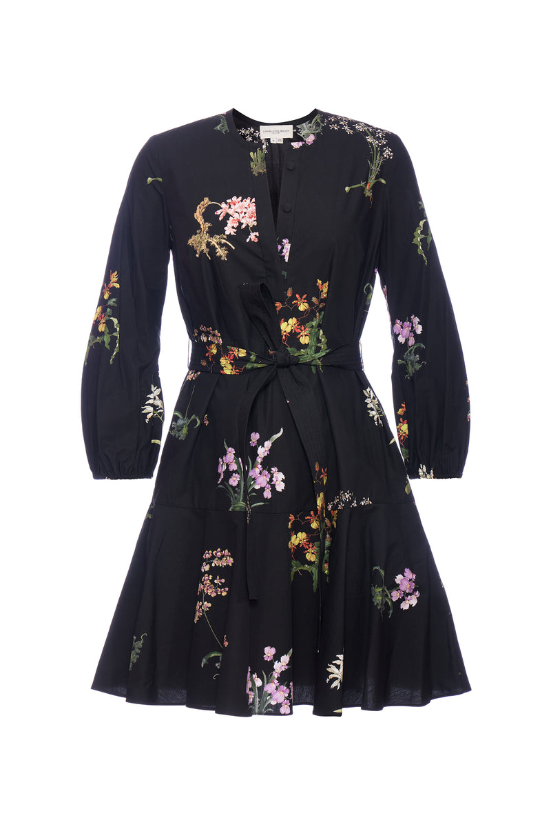 Barcelona Dress Black Orchid Poplin