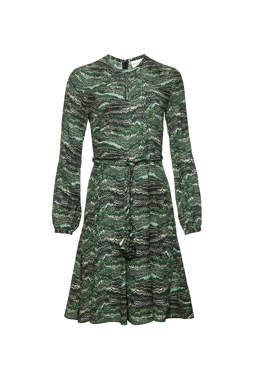 Petal Dress -  Green Feathering