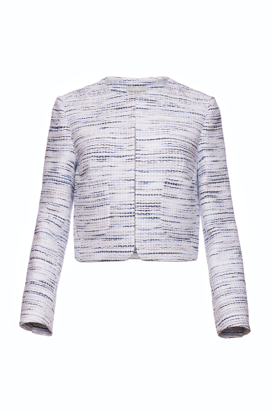 Crescent Blazer - Blue and White