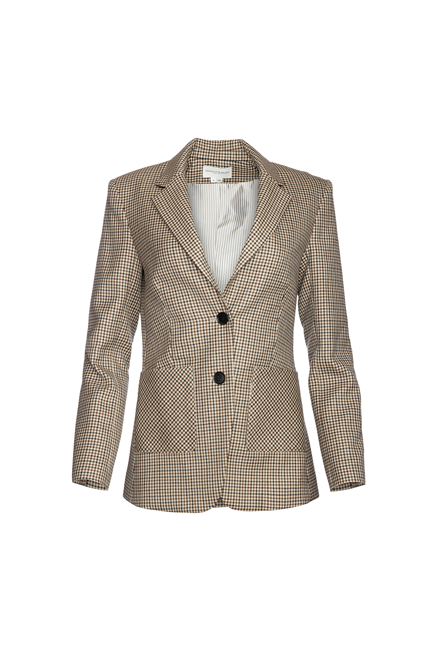 Woodstock Blazer - Tawny Plaid