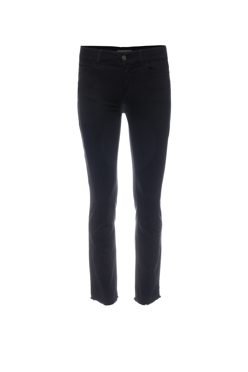 Mara Straight Leg Ankle Jean - Black Peached Raw