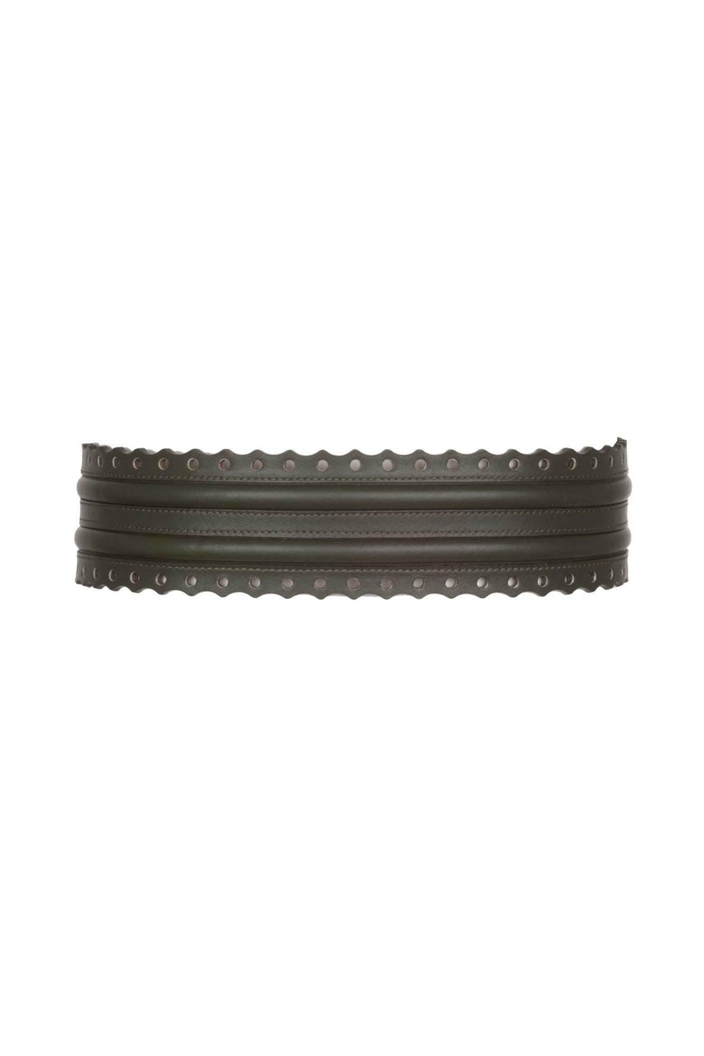 Fretwork Belt - Olive