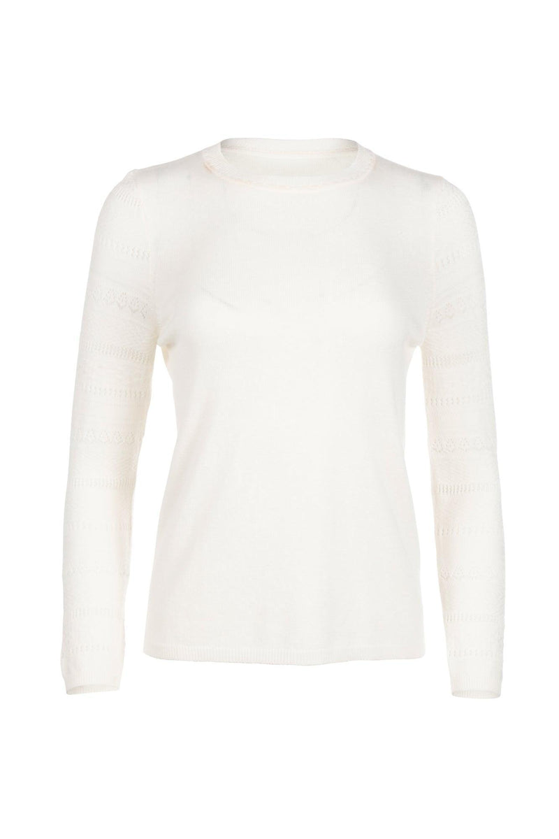 Pointelle Sweater - Cloud