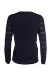 Pointelle Sweater - Navy