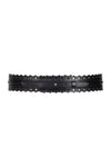 Slim Fretwork Belt - Black