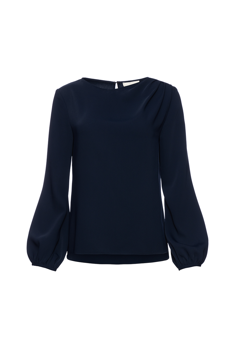 Greta Blouse - Navy