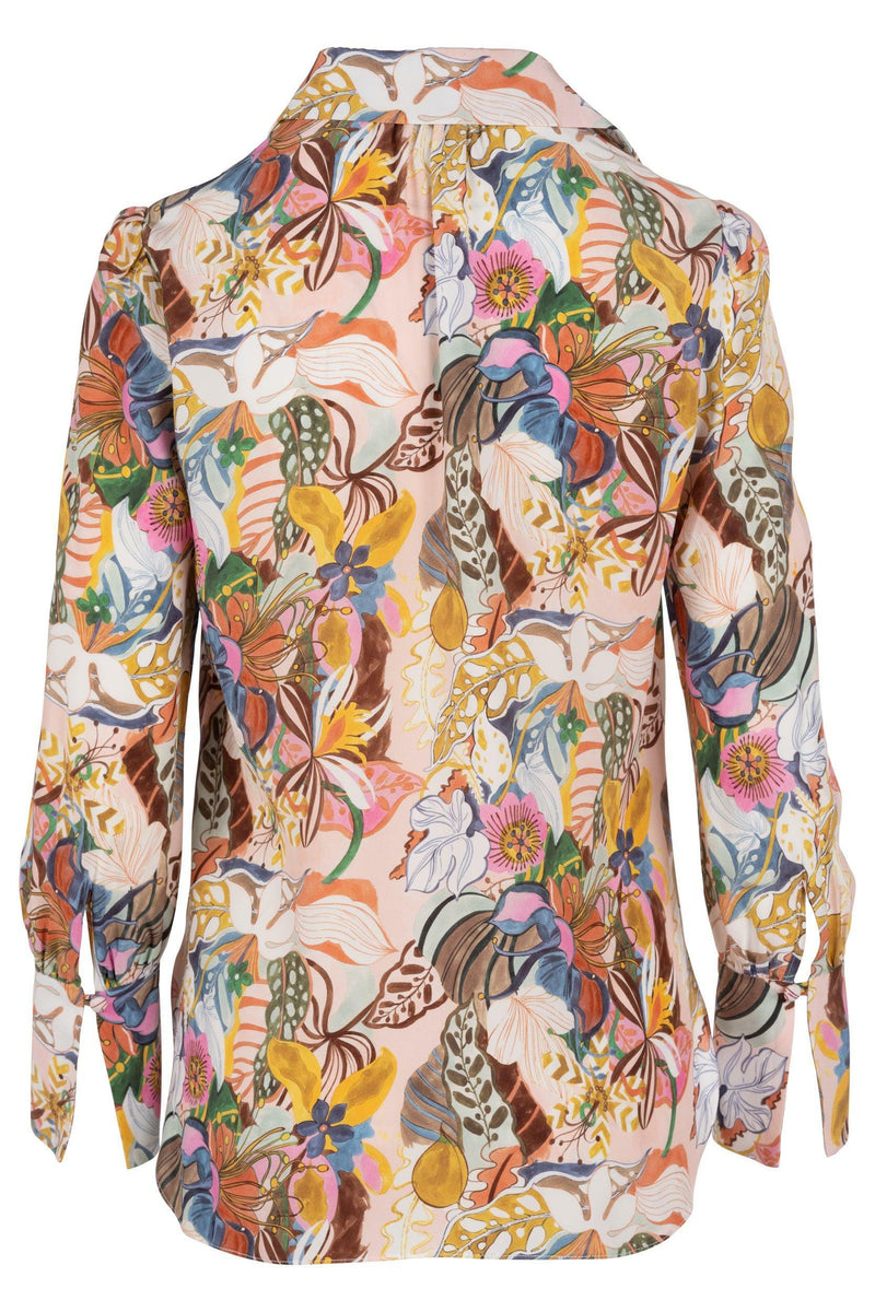 Laurel Blouse - Rainbow Groovy Blooms