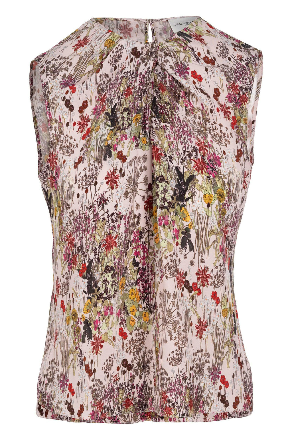 Sleeveless Ginger Blouse - Blush English Garden