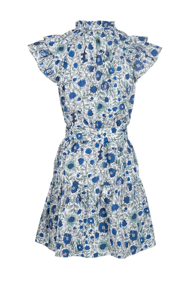 Ibiza Dress - Blue Armadillo Batik Blue