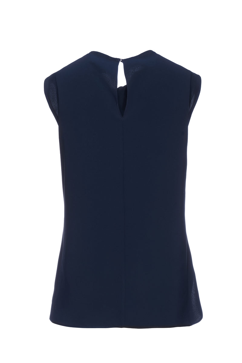 Sleeveless Ginger Blouse - Navy