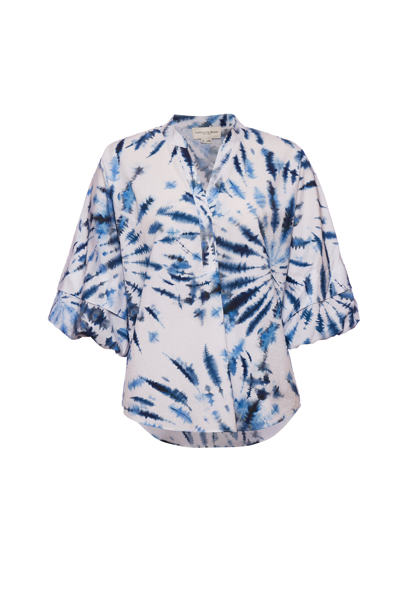 Bogart Blouse Blue Tie Dye