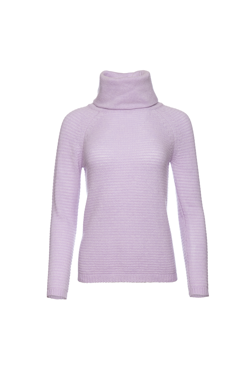 Funnel Neck Sweater - Lilac