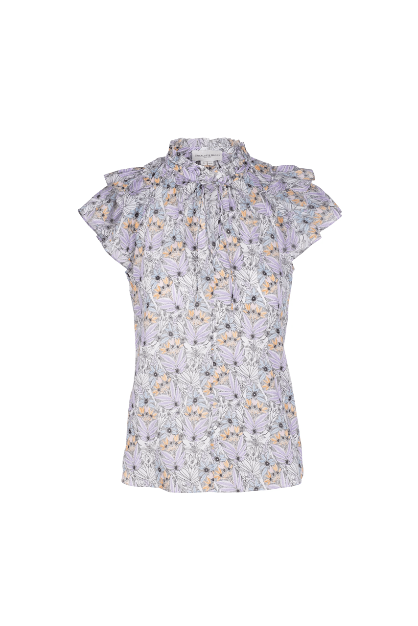 Butterfly Blouse - Lilac Paisley