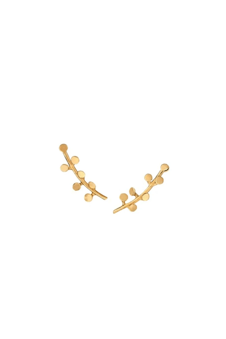 Berry Stud Earrings - Gold