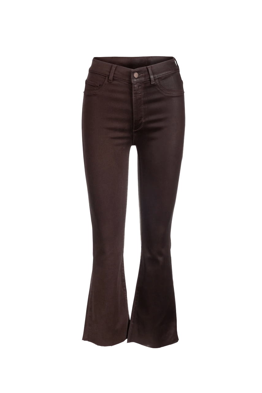 Bridget Boot Crop Jean - Chestnut Coated