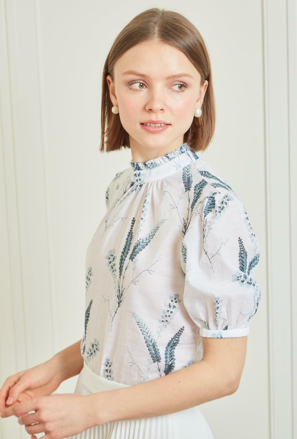 Daisy Blouse - Aegean Fern