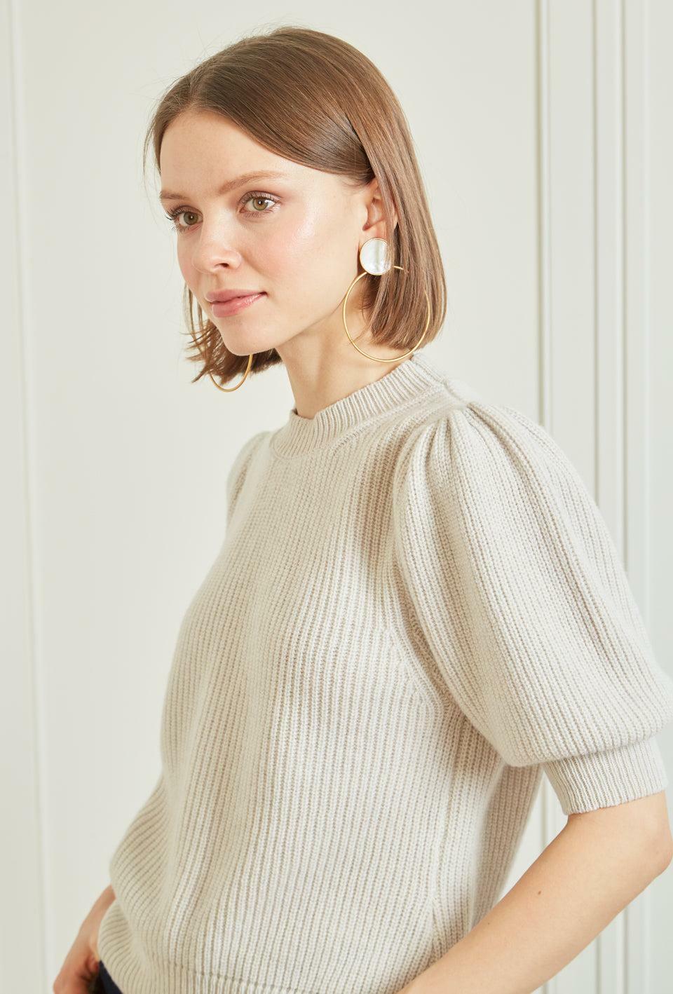 Cleo Pullover - Oatmeal Cashmere