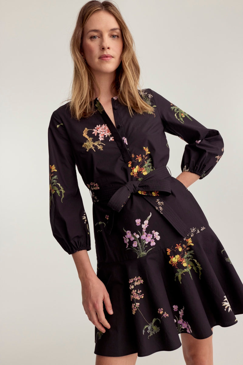 Barcelona Dress Black Orchid Poplin