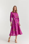 Hepburn Dress Fuchsia Orchid Poplin