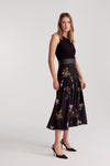 Oleanda Skirt Black Orchid Charmeuse