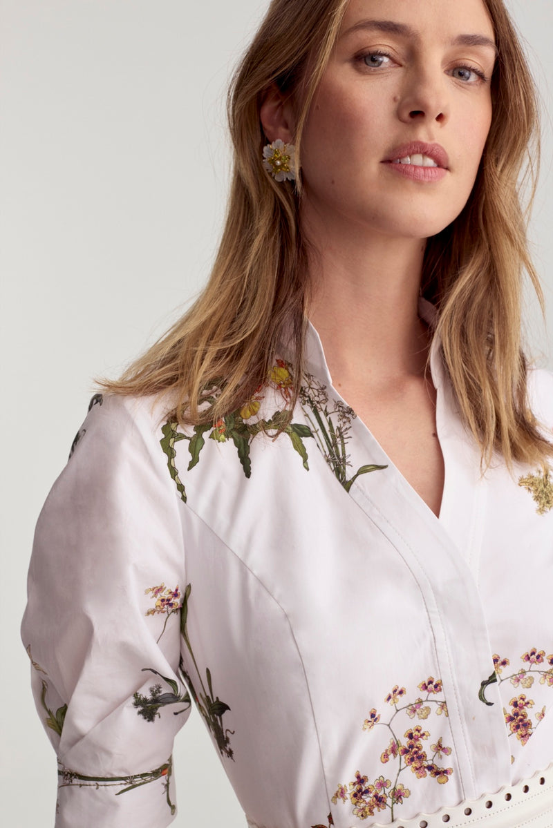 Provence Dress White Orchid Poplin - Preorder Ships 3/1