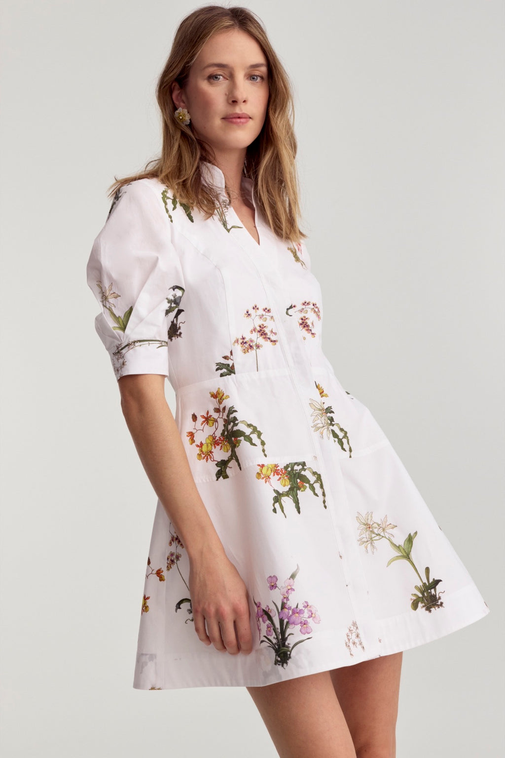 Provence Dress White Orchid Poplin - Preorder Ships 3/1