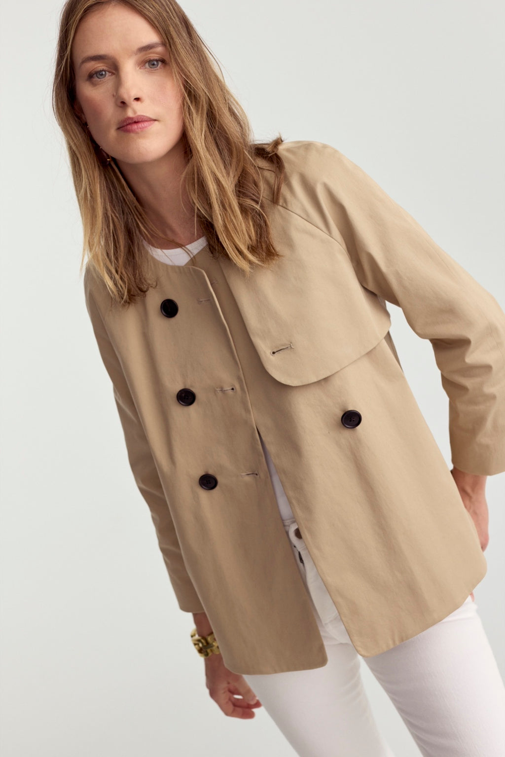 Trench Blazer - Khaki - Preorder Ships 3/31