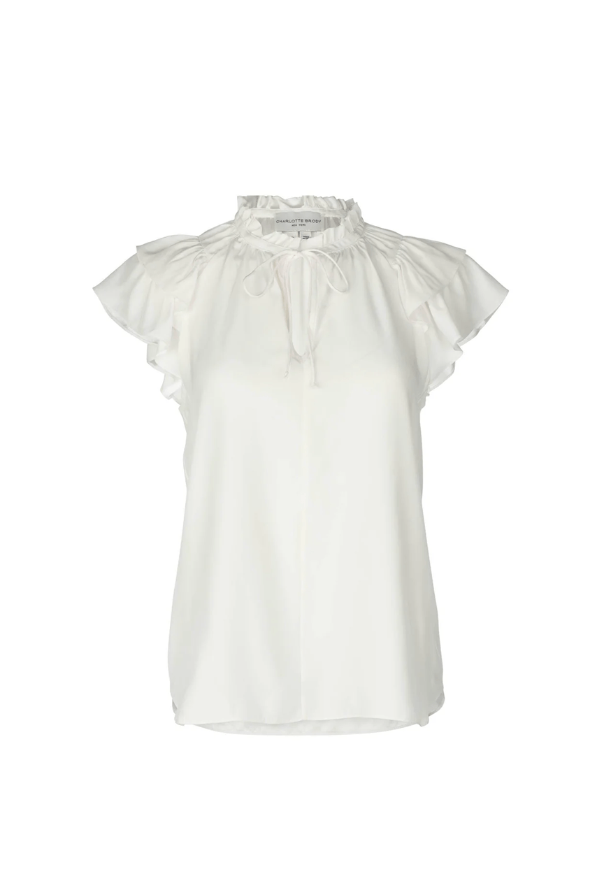 Butterfly Blouse - Ivory Charmeuse