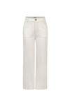 Hepburn Wide Leg Crop Jean Flax Hemp