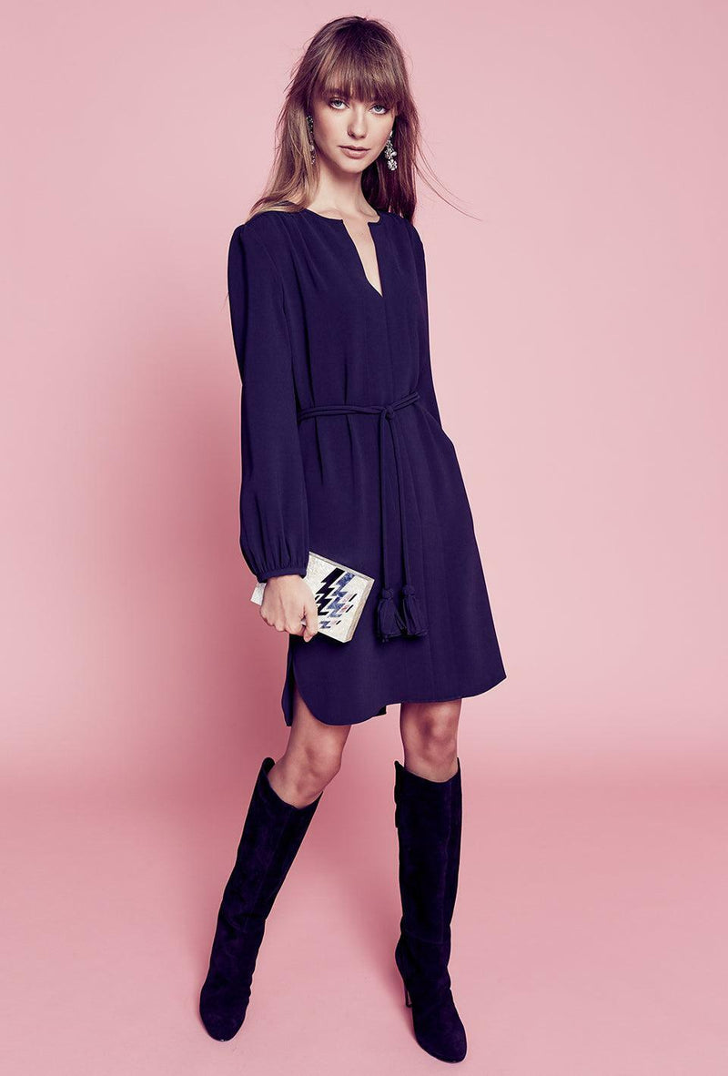 Classic Shirt Dress - Dark Navy