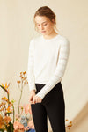 Pointelle Sweater - Cloud