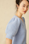 V Neck Cleo Sweater - Bluebell