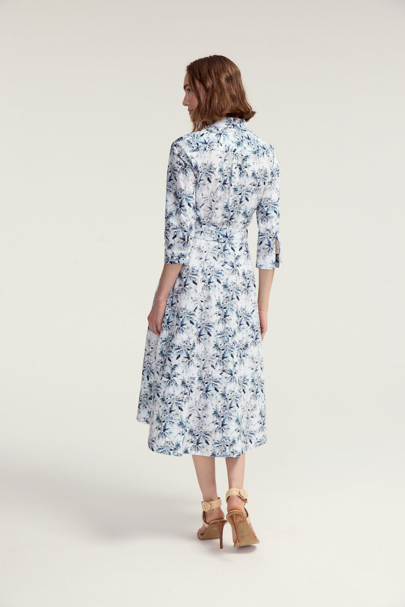 Hepburn Dress Blue Lily