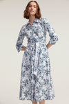 Hepburn Dress Blue Lily