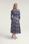 Hepburn Dress Denim Feathering