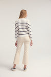 Coco Sweater - White and Navy