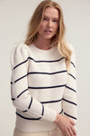 Coco Sweater - White and Navy