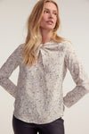 Ginger Blouse - Beige Flores