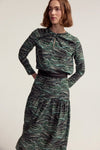 Oleanda Skirt - Green Feathering