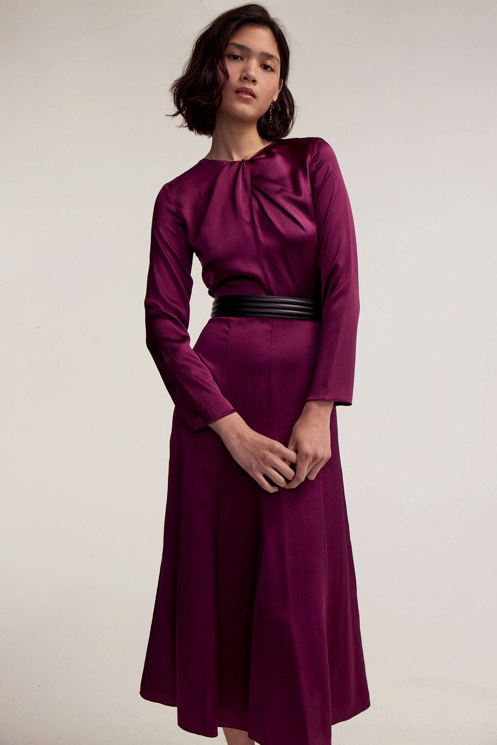 Ginger Dress - Plum Hammered