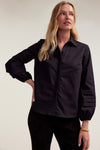 Trio Tuck Blouse - Black