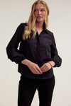 Trio Tuck Blouse - Black