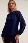 Greta Blouse - Navy