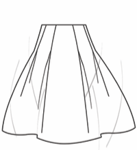 Canterbury Cocktail Skirt - (Available Collection)